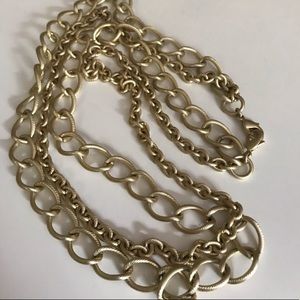 Layered gold chain